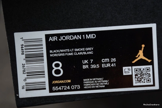 MaikeSneakers AIR Shadow Mid Jordan White 1 554724-073 0818